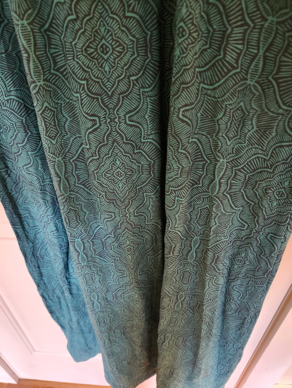 Prana Skye Maxi Halter Dress Size Medium Teal Organic Cotton Boho Earthy Resort - Picture 7 of 12